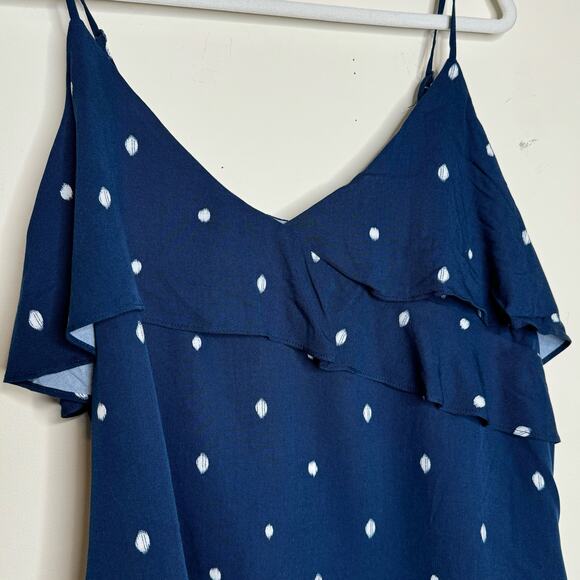 Cupcakes and Cashmere Cruze Polka-Dot Cropped Ruffle Camisole NWT Size Medium - Picture 3 of 8